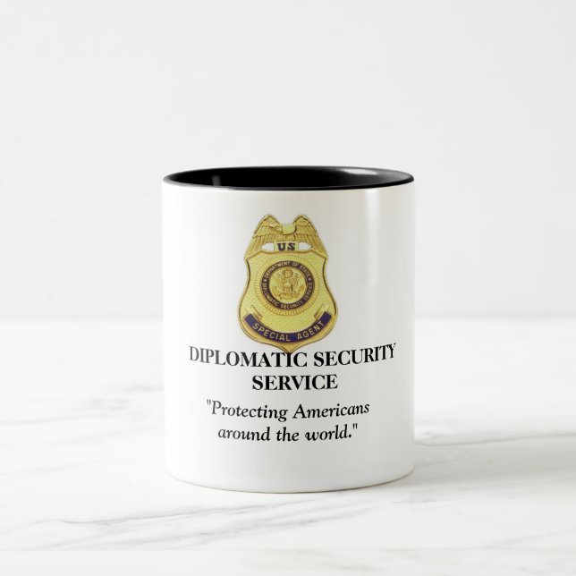 Tasse 2 Couleurs Service de sécurité diplomatique - Américains (Centre)