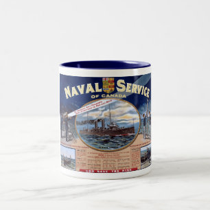 Tasse 2 Couleurs Service naval du Canada