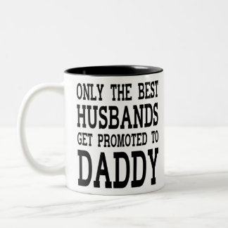 Tasse 2 Couleurs Seul Le Meilleur Mari Est Promu À Papa