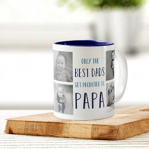Tasse 2 Couleurs Seuls les meilleurs papas sont promus à Papa Photo