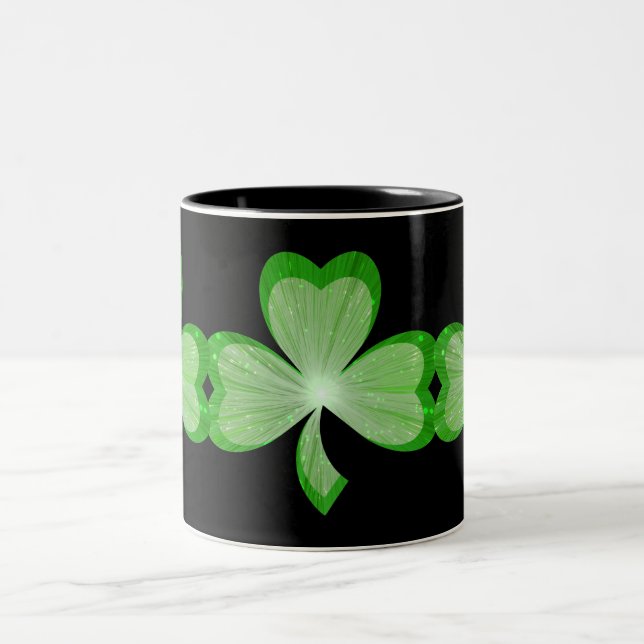 Tasse 2 Couleurs Shamrock muqueuse noire (Centre)