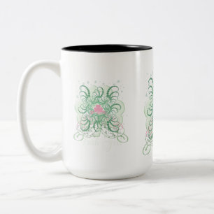 Tasse 2 Couleurs Shamrock rose irlandais