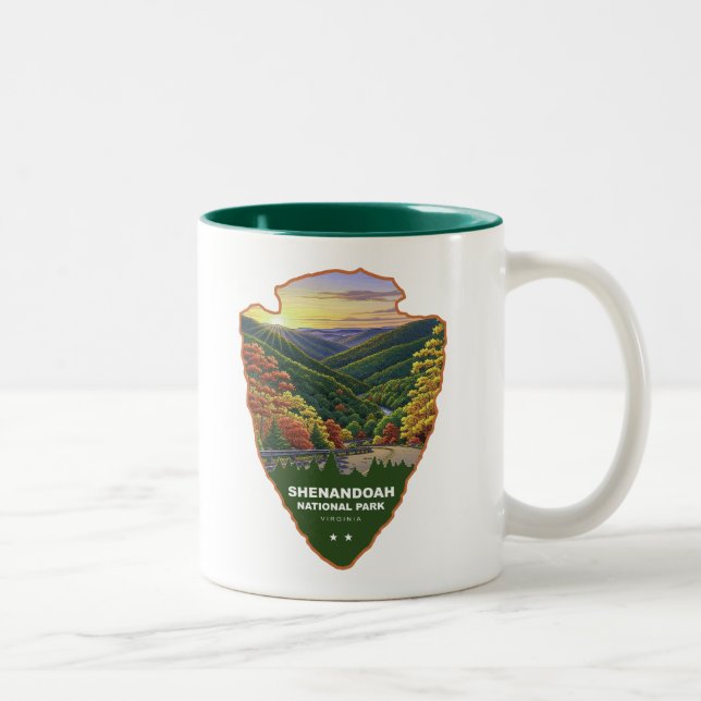 Tasse 2 Couleurs Shenandoah National Park Arrowhead (Droit)