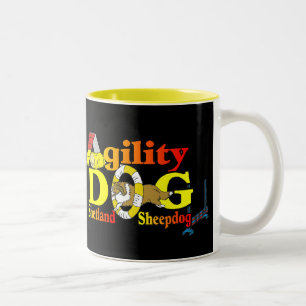 Tasse 2 Couleurs Shetland Sheepdog Shelter Agilité