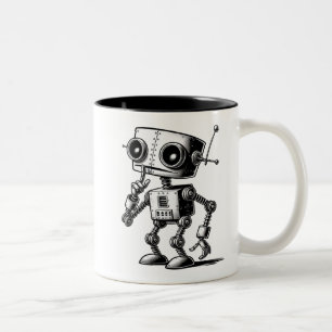Tasse 2 Couleurs Shhh Robot - Shhh... Je traite