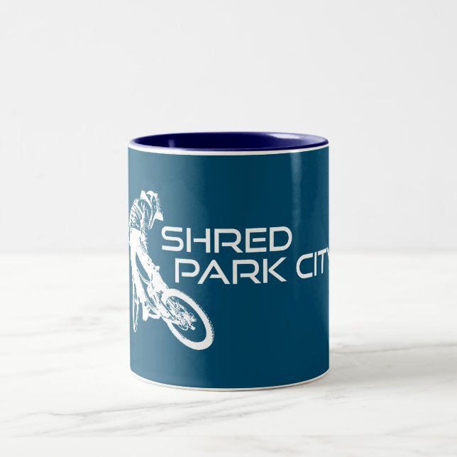 Tasse 2 Couleurs Shred Park City VTT Utah (Centre)