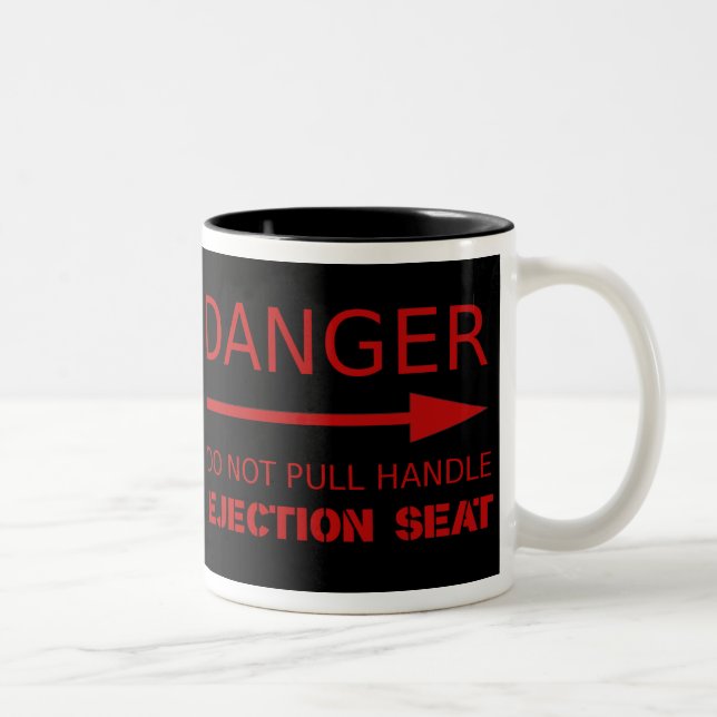 Tasse 2 Couleurs Siège éjectable de danger (Droit)