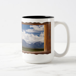 Tasse 2 Couleurs Sierra Nevada par fenêtre Cabine sur blanc