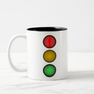 Tasse 2 Couleurs Signal de trafic Lumière Halloween Idée costume 