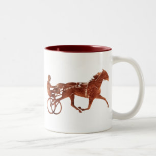 Tasse 2 Couleurs Silhouette Brown de meneur de train