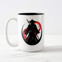 Silhouette de guerrier samouraï japonais