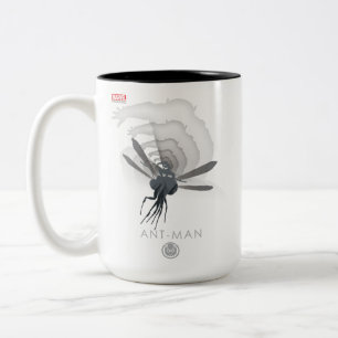 Tasse 2 Couleurs Silhouette héroïque d'Ant-Man