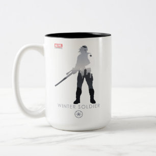 Tasse 2 Couleurs Silhouette Héroïque du Soldat de l'Hiver