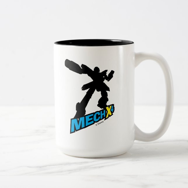 Tasse 2 Couleurs Silhouette Mech X4 (Droit)