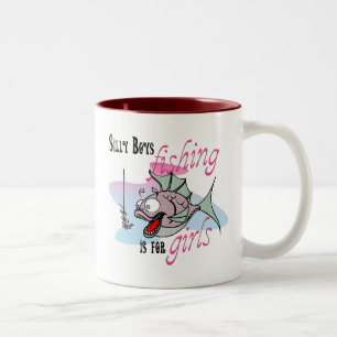 Tasse 2 Couleurs Silly Boys Fishing is For Girls Fishing TS