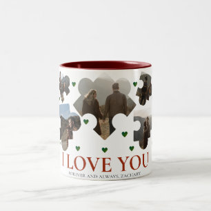 Tasse 2 Couleurs Simple Amour Puzzle Saint Valentin couple 5 photo