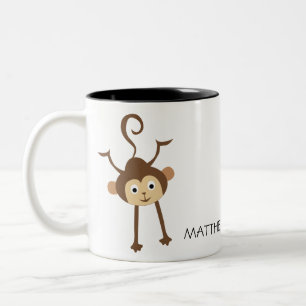 Tasse 2 Couleurs Singe