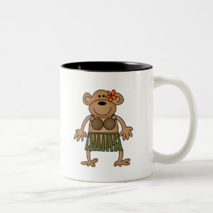 Tasse 2 Couleurs Singe de danse de danse polynésienne