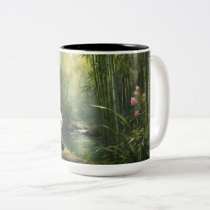 Tasse 2 Couleurs Sip in Style - Panda de charme dans la forêt de Ba