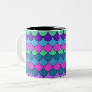 Tasse 2 Couleurs Sirène multicolore colorée