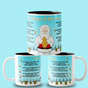 Tasse 2 Couleurs Six jours de Bee-Mas Joyeux Noël à une incroyable