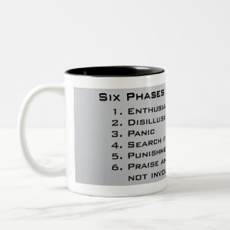 Tasse 2 Couleurs Six phases d'un projet
