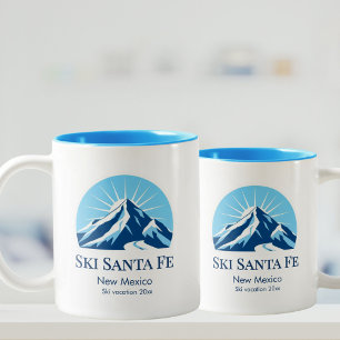 Tasse 2 Couleurs Ski Santa Fe souvenir du complexe de ski du Nouvea
