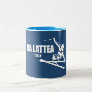 Tasse 2 Couleurs Skieur de la Voie lactée