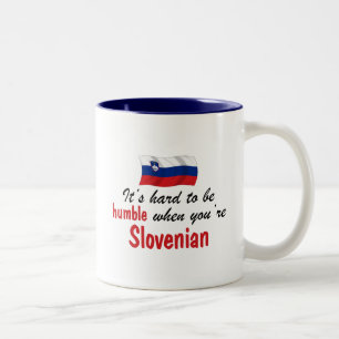 Tasse 2 Couleurs Slovène humble
