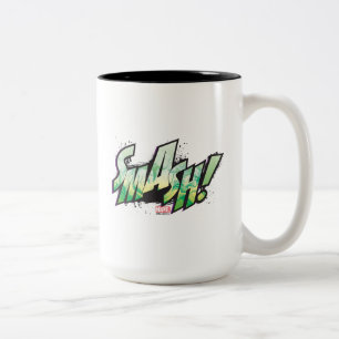 Tasse 2 Couleurs SMASH ! Graphique de mot