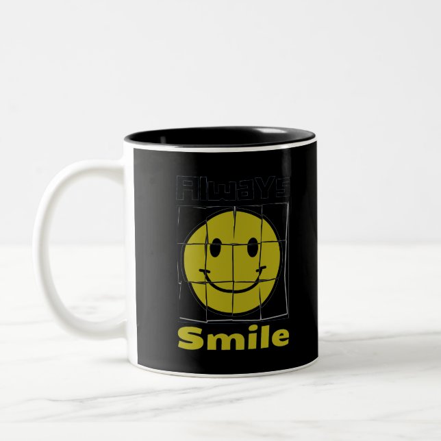 Tasse 2 Couleurs Smiling emoji (Gauche)