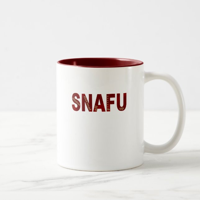 TASSE 2 COULEURS SNAFU (Droit)