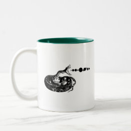 Tasse 2 Couleurs Snake Hiss Planètes Espace Système Solaire