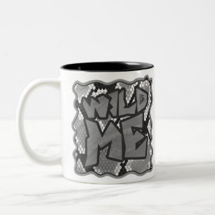 Tasse 2 Couleurs Snake Yellow et Gold Print