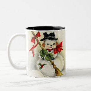 Tasse 2 Couleurs Snowman 001