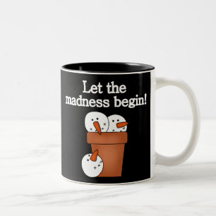 Tasse 2 Couleurs Snowman Holiday Madness
