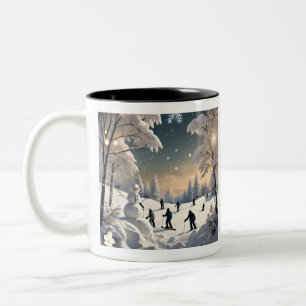 Tasse 2 Couleurs "Snowy Escape Route"
