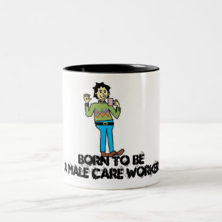 Tasse 2 Couleurs soignant masculin, soutenu au travailleur de sexe