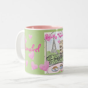 Tasse 2 Couleurs Sois Ma Saint-Valentin Paris Tour Eiffel Personnal