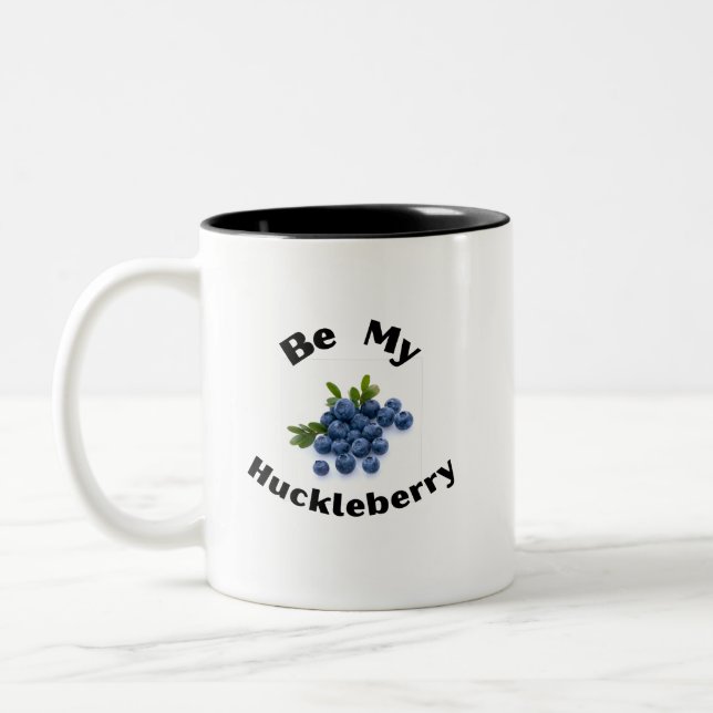 Tasse 2 Couleurs Sois Mon Huckleberry. Montana, Sportifs, Extérieur (Gauche)