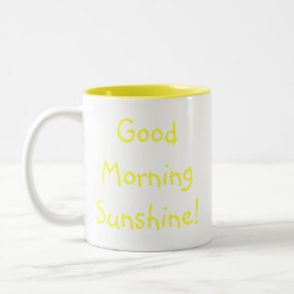 Tasse 2 Couleurs Soleil bonjour !