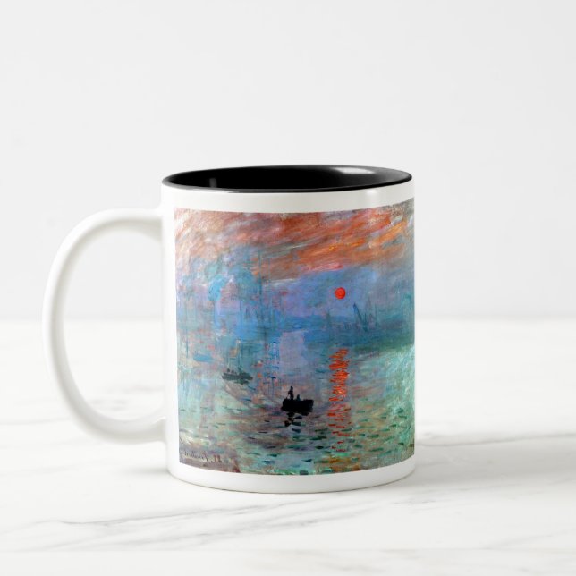 Tasse 2 Couleurs Soleil de l'impression Claude Monet (Gauche)