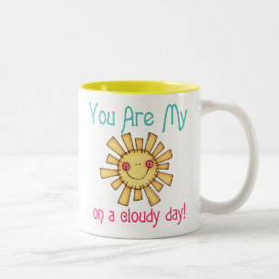 Tasse 2 Couleurs Soleil le jour nuageux