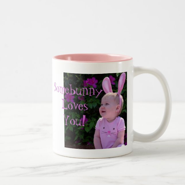 Tasse 2 Couleurs Somebunny vous aime ! (Droit)