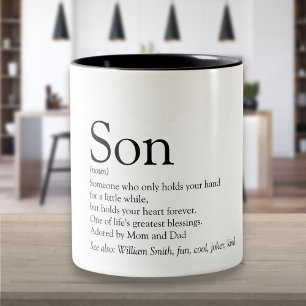 Tasse 2 Couleurs Son World's Best Ever Definition Fun moderne