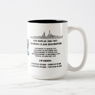 Tasse 2 Couleurs Sorbe d'USS (DD-782)