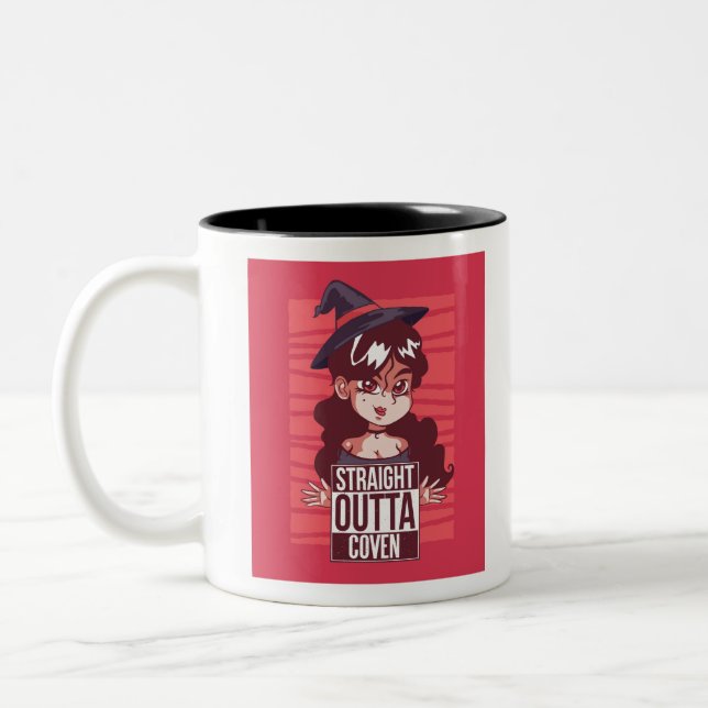 Tasse 2 Couleurs Sorcière Outta Coven (Gauche)
