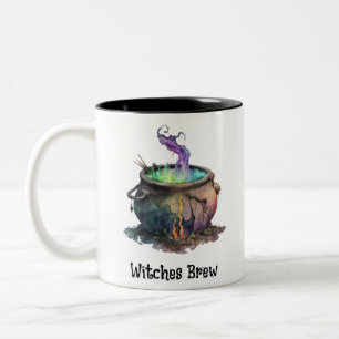 Tasse 2 Couleurs Sorcières Brew Cauldron Déplaisant Éffrayant Fun H