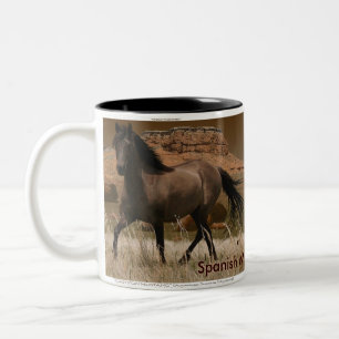 Tasse 2 Couleurs Sorraia Espagnol Mustang Horse-Lover's Drinking Mu