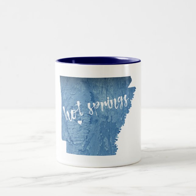 Tasse 2 Couleurs Sources chaudes Arkansas Grain de bois (Centre)